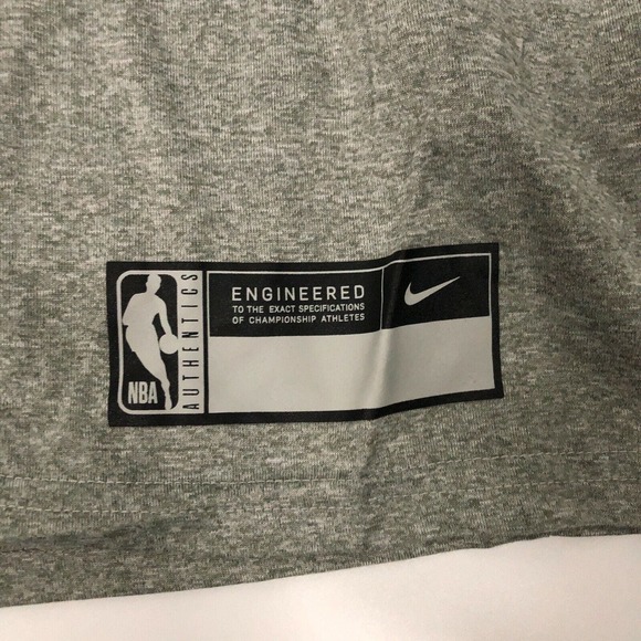 Minnesota Timberwolves Mens Shirt 3XLT Tall XXXL Nike Gray Long NBA Basketball - Picture 4 of 8